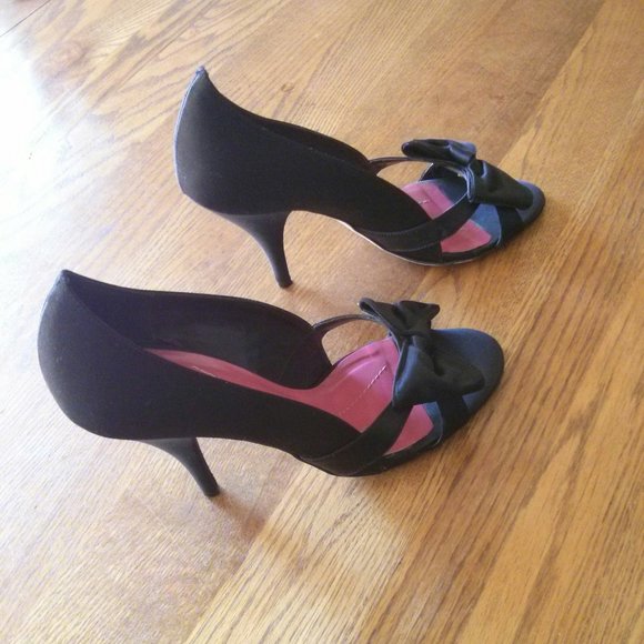 Kate Spade Satin Hera Open Toe Heels Size 8 - Picture 1 of 15